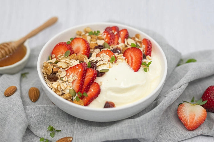 Strawberry Muesli Yoghurt Bowl
